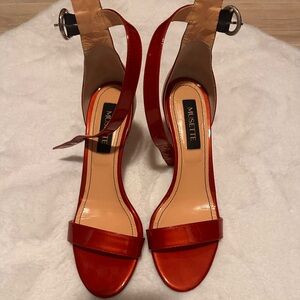 Musette Red Women's Sandals,Size 39 EU